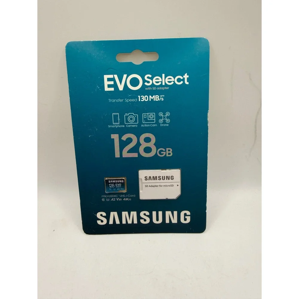 Samsung EVO Select 128GB microSDXC UHS-I Memory Card with Adapter MB-ME128KA